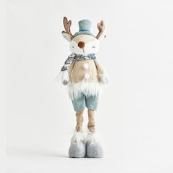 Reindeer Man Blue Clothes 15x12x54cm