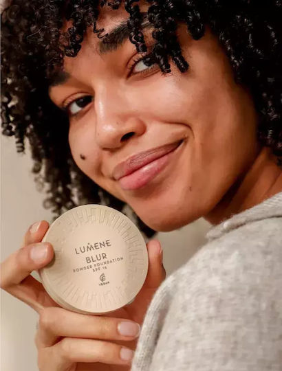 Compact Powder Foundation In One Spf 15 Lumene Blur Shade No 0 Capacity G 10