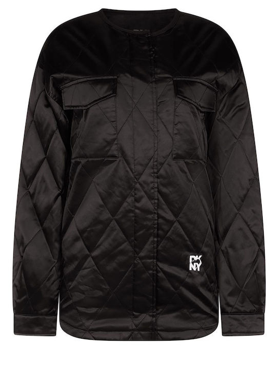 Women's Short Lifestyle Jacket for Winter Black