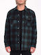 Bowered Long Sleeve Overshirt Regular Fit Checked Evergreen
