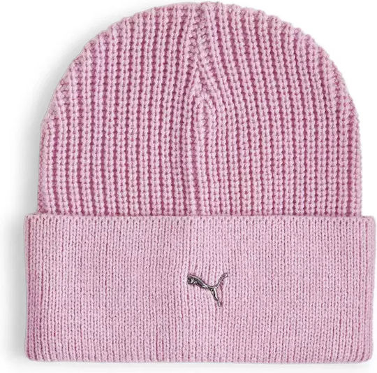 Beanie Γυναικείος Σκούφος Πλεκτός σε Ροζ χρώμα