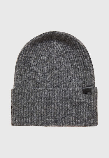 Beanie Ανδρικός Σκούφος Πλεκτός σε Γκρι χρώμα