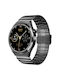Remax Czhiwo Watch 9 Stainless Steel 52mm με Παλμογράφο (Μαύρο)