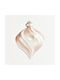 Hängendes Kugel Ornament Ornament Kunststoff Weiß Set 5Stück