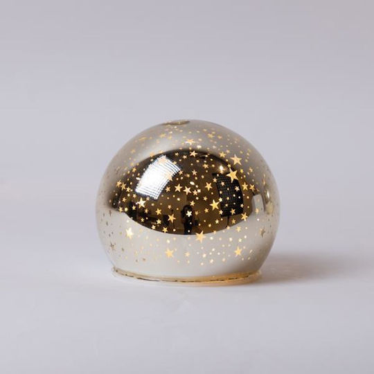 Eurolamp Illuminated Christmas Glass Figure Ball Gold Length 11cm 36pcs