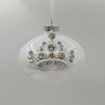 Set Hängende Weihnachtsbaumschmuck Diademe Glas...