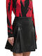 Leder Mini Rock Black