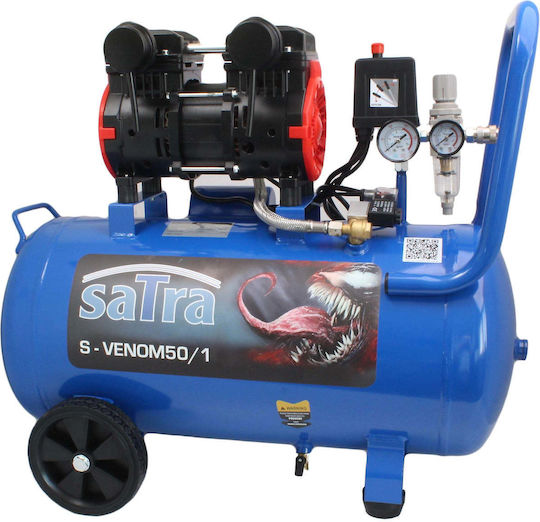 Satra Einphasig Luftkompressor 83dB mit Leistung 1.5hp und Lufttank 50Es S-20270