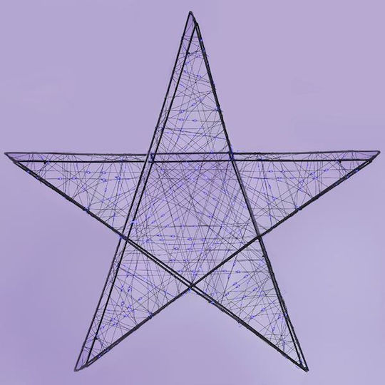 Eurolamp Metal Illuminated Christmas Decorative Star 3x3x3cm