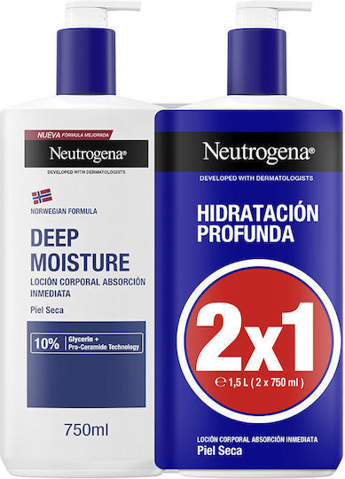 Neutrogena Deep Hydration Hautpflegeset für Feuchtigkeitsspendend 2Stück