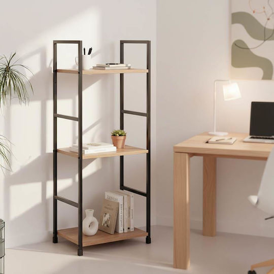 Bibliotecă Bitok 29x23.5x80cm Natural-black