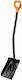 Fiskars Solid+ Φτυάρι Άμμου με Κοντάρι 122.7cm και Πλαστική Λαβή