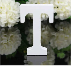 Γράμμα T Λευκό Ξύλινο 11cm