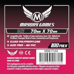 Mayday Games Card Sleeves 100τμχ Κόκκινες