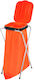 120l Trash Bag Holder Stand Medical Waste Red