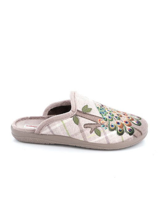 Adam's Shoes Winter Women's Slippers Beige