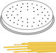 Spaghetti Pasta Maker Nozzle 22 Holes Diameter 2 Mm Mpf2.5/4 Hendi 229484
