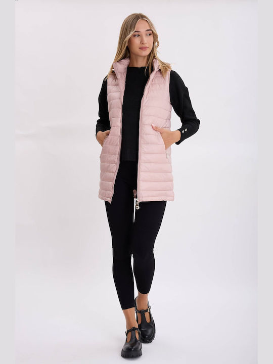 MyCesare Long Women's Vest Pink