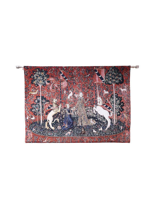Signare Wandteppich 140x104cm – Dame mit Einhorn Geschmackssinn