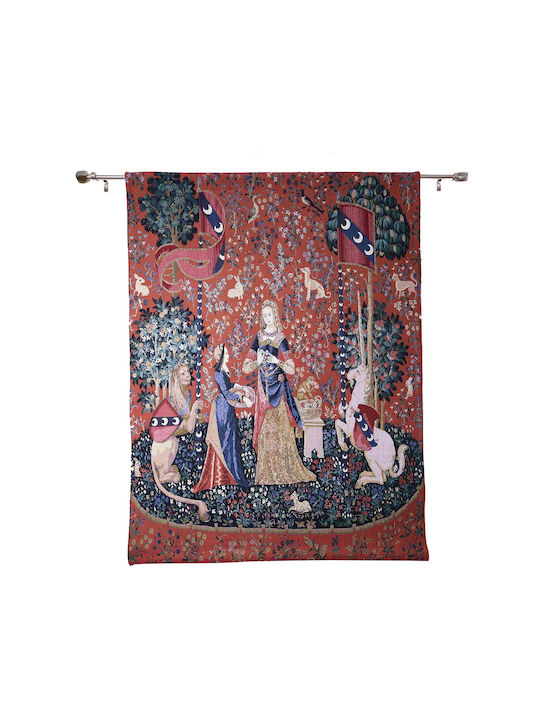 Signare Wandteppich 85x120cm – Dame mit Einhorn Geruchssinn