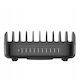 Orico Charging Stand with 10 USB-A Ports 120W in Black color (DUK-10P-V1-EU-BK-BP)