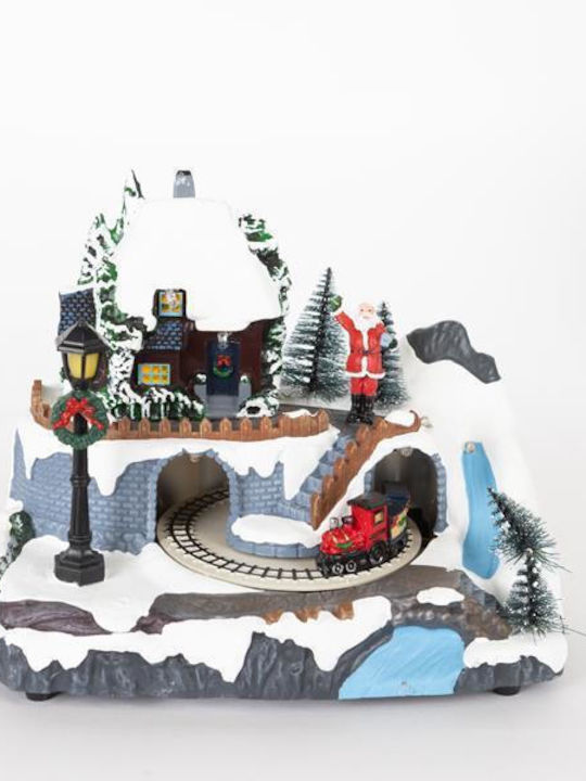 Eurolamp Weihnachts- Dekorative Darstellung Mehrfarbig mit Musik und Bewegung 20.8x16.8x13.9cm