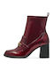 Stiefeletten Damen Burgundisch