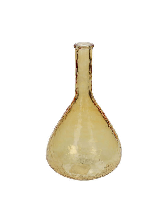 Βάζο Artelibre Ώχρα Ανακυκλωμένο Γυαλί 15.2x15.2x25.4cm