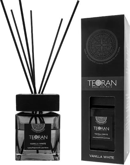 Vanille Weiße Raumduftstäbchen 150ml Teoran