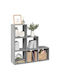 Bookcase Grey 99x29x99cm