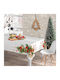 Τραπεζομάντηλο Χριστουγεννιάτικο Xmas Bells Εκρού 140 X 180 Cm