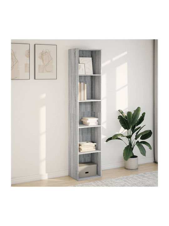 Bibliotecă Gri Sonoma 40x30x189 cm