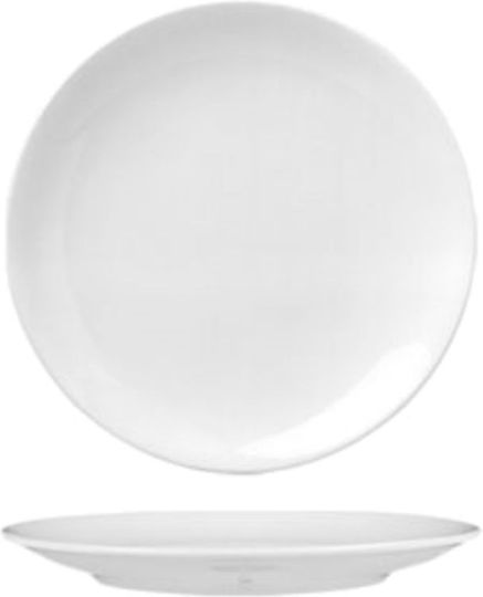 Güral Porselen Plate Shallow made of Porcelain White with Diameter 23cm