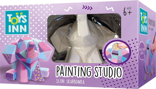STNUX Painting Paintable Elephant Piggy Bank Figurine for Children 6+ years old Years