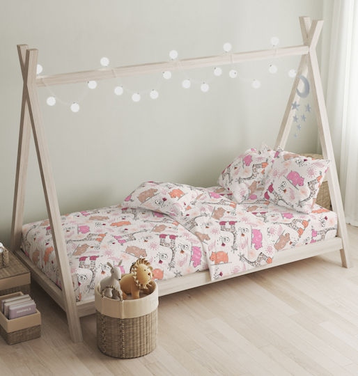 Cokitex Σετ Μονά Pink 165x270cm Cokitex Σετ Μονά Pink 165x270cm