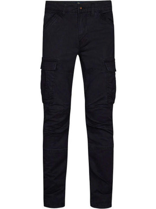 Trousers Cargo Elastic Dark Black