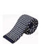 Martin & Co Men's Tie Synthetic Knitted Printed in Navy Blue Color