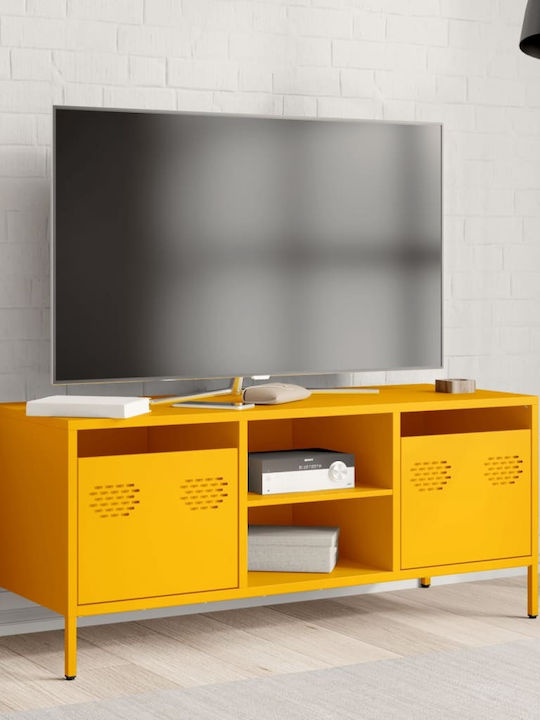 TV-Ständer Metall Senfgelb M101.5xP39xH43.5cm