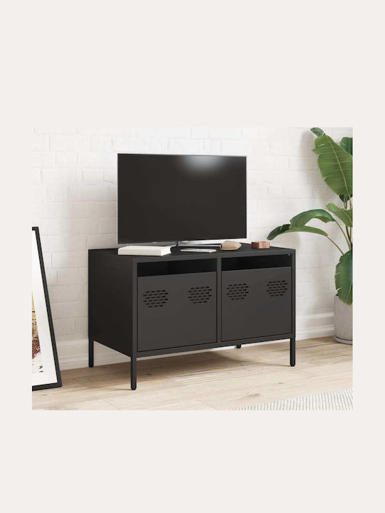 Mobilier TV Metalic Negru L68xA39xÎ43.5cm
