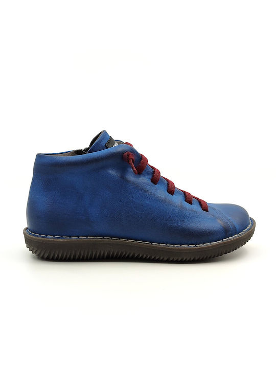 Chacal Leder Damen Knöchelstiefel Blau