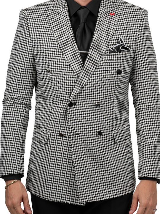 Dezign Men's Suit Jacket White