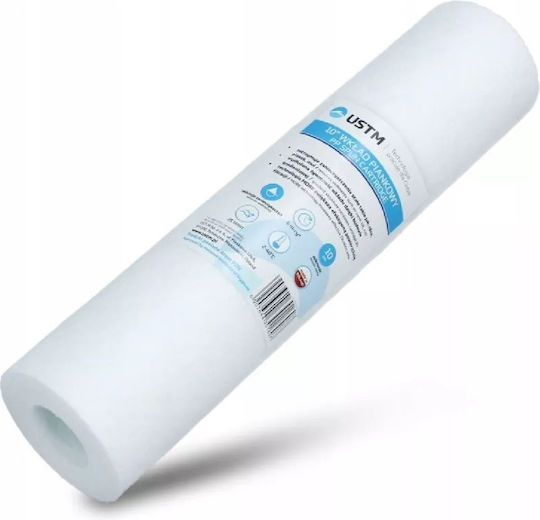 USTM Ersatz-Wasserfilter für die Arbeitsplatte und unter der Arbeitsplatte aus Polypropylen 10" PS20 20 μm (Mikrometer)