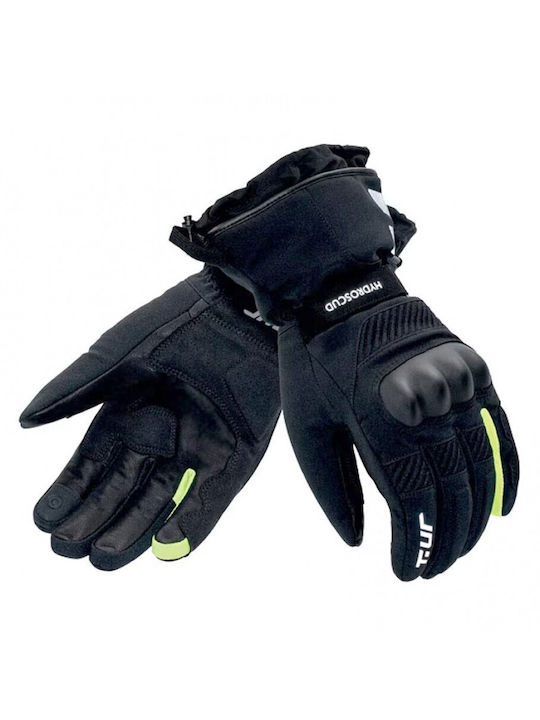 Tucano Urbano Χειμερινά Ανδρικά Γάντια Μηχανής Softshell Αδιάβροχα Μαύρα