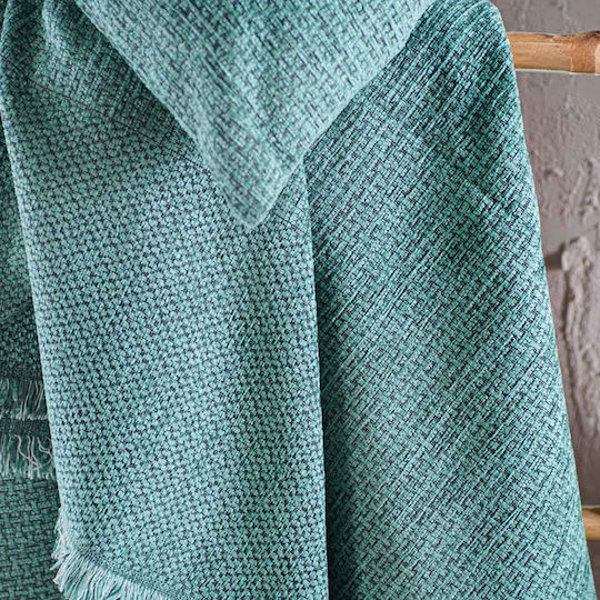 Rythmos Simplin Zweisitzer-Sofa Überwurf Petrol Blau