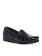 Women's Leather Black Slip-On