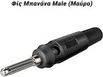 Plug Banana male Black (0824.060)