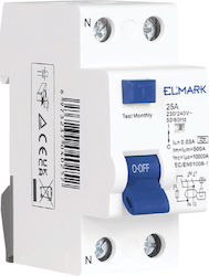 Elmark Ρελέ Διαρροής 2x32A 230V Elmark Ρελέ Διαρροής 2x32A 230V