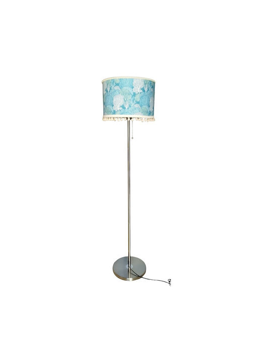 Oxygen Korean Blue Floor Lamp H165xW1.65cm. with Socket for Bulb E27 Blue
