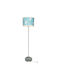 Oxygen Korean Blue Floor Lamp H165xW1.65cm. with Socket for Bulb E27 Blue