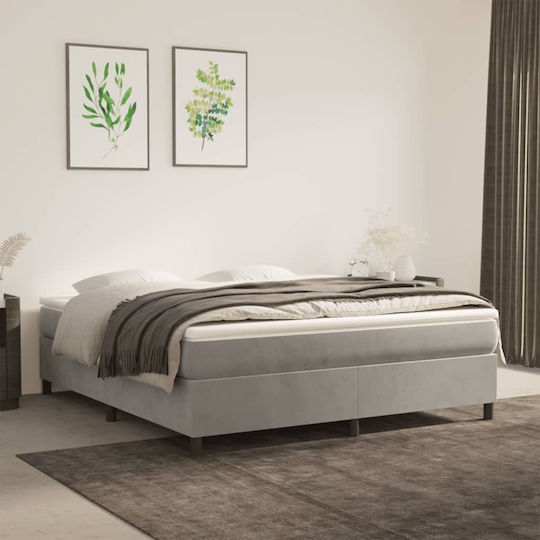 vidaXL Ανώστρωμα King Size Foam με Αποσπώμενο Κάλυμμα 180x210x5εκ.